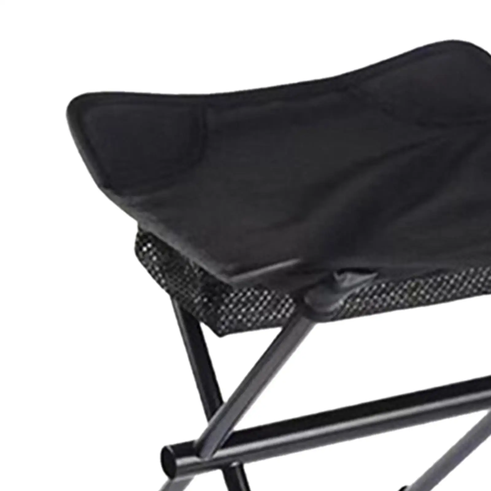 كرسي الصيد مسند للقدمين من الألومنيوم قابل للطي لكاميرا الشاطئ والمشي لمسافات طويلة باللون الأسود #3