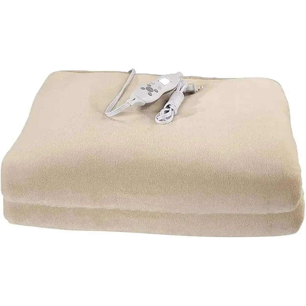 ETL Certiied Deluxe leece Massage Table Warmer Heater Pad Warming Therma Pad, Cream