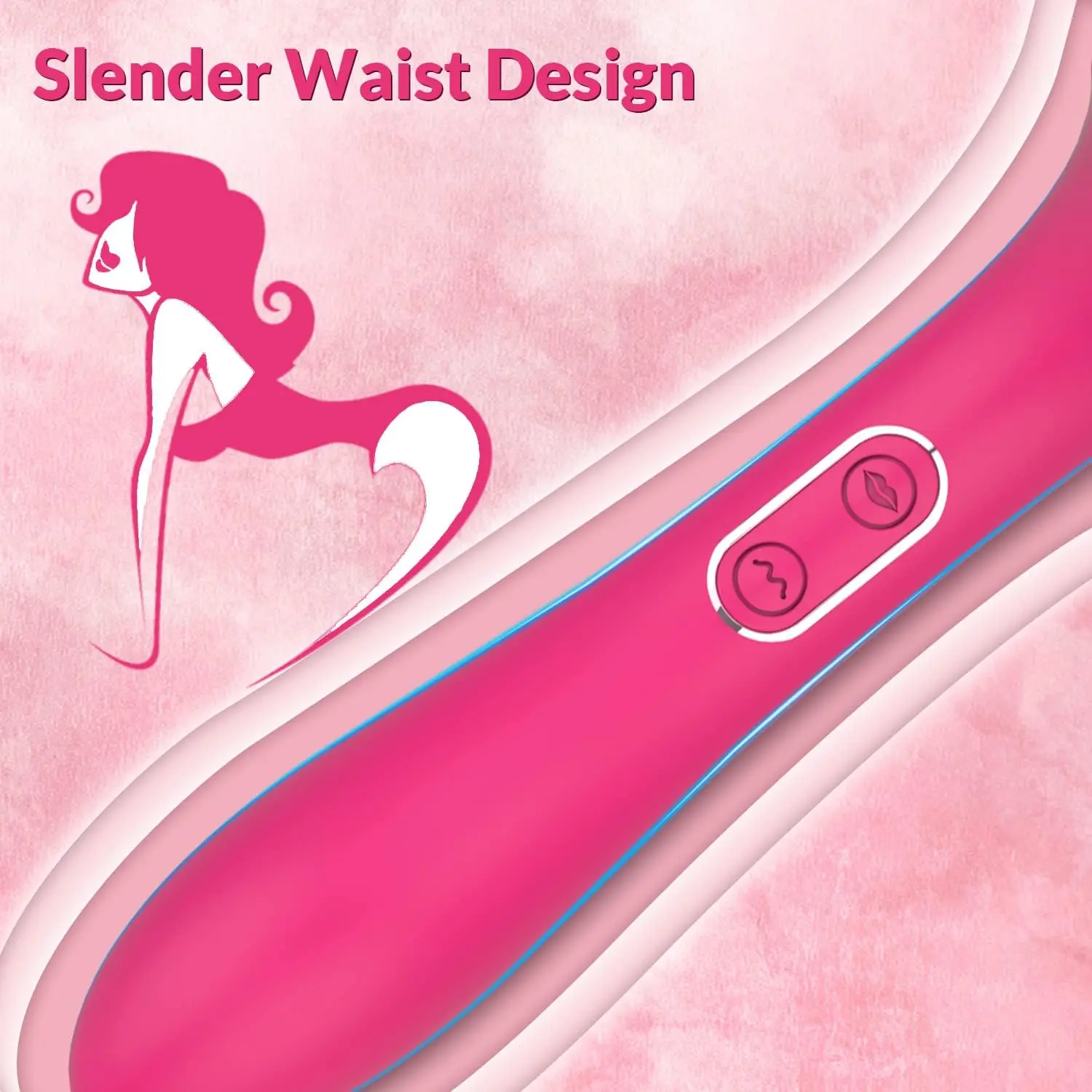 2 in 1 G-spot Vibrator Sex Toy for Women with Tongue Licking Nipples Clit Clitoris Stimulator Powerful Vibration Adults Toy