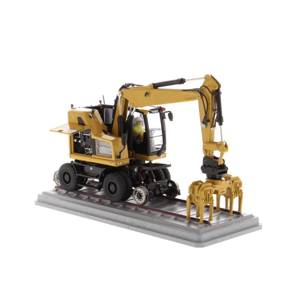 2 Color 1:50 Scale 323F Railroad Wheeled Excavator Alloy Engineering Vehicle Collectible Gift Static Model Diecast Masters 85662