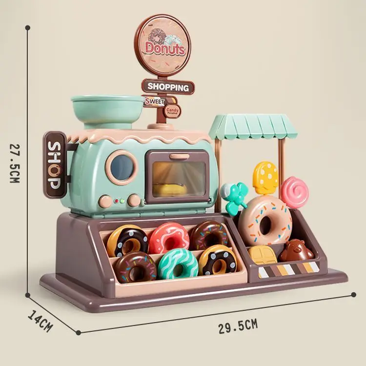 Playhouse Toy Donut Shop Ice Cream Cart Oven Shop Suitable for Boys and Girls Toy Car Birthday Gift