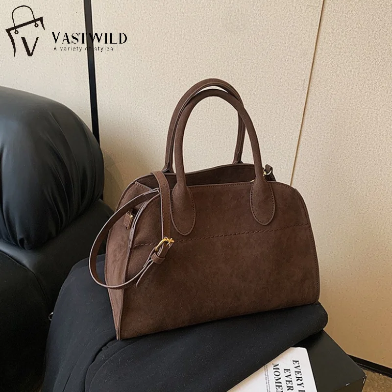 

Женская сумка с верхней ручкой, высококачественная нишевая дизайнерская винтажная сумка большой вместимости для поездок на работу на осень/зиму сезона