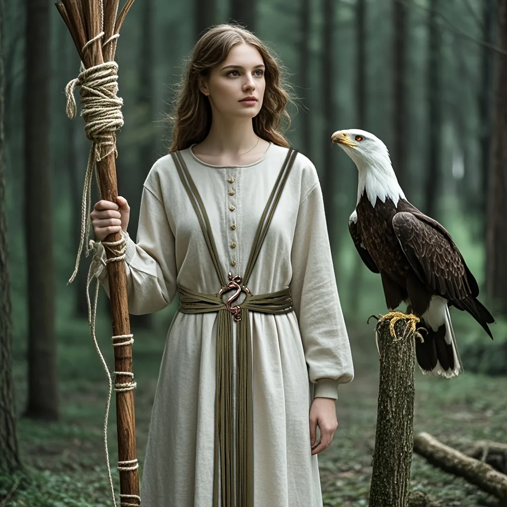 Mittelalterlicher Taillengürtel der nordischen Hexe, Wikinger-Renaissance-Kostümzubehör