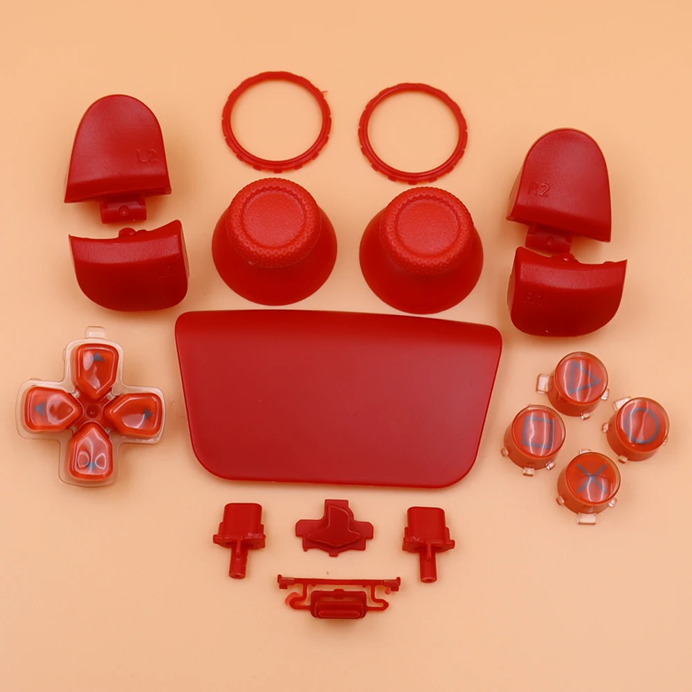 Juego completo de accesorios de botón controlador de juego para PS5 V3.0 BDM-030 d-pad teclas de cristal L1 R1 L2 R2 botón de disparo tapas de palo de pulgar