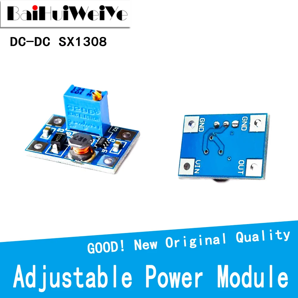 DC-DC SX1308 Step-UP Adjustable Power Module Step Up Boost Converter 2-24V To 2-28V 2A Smart Electronics Good Quality