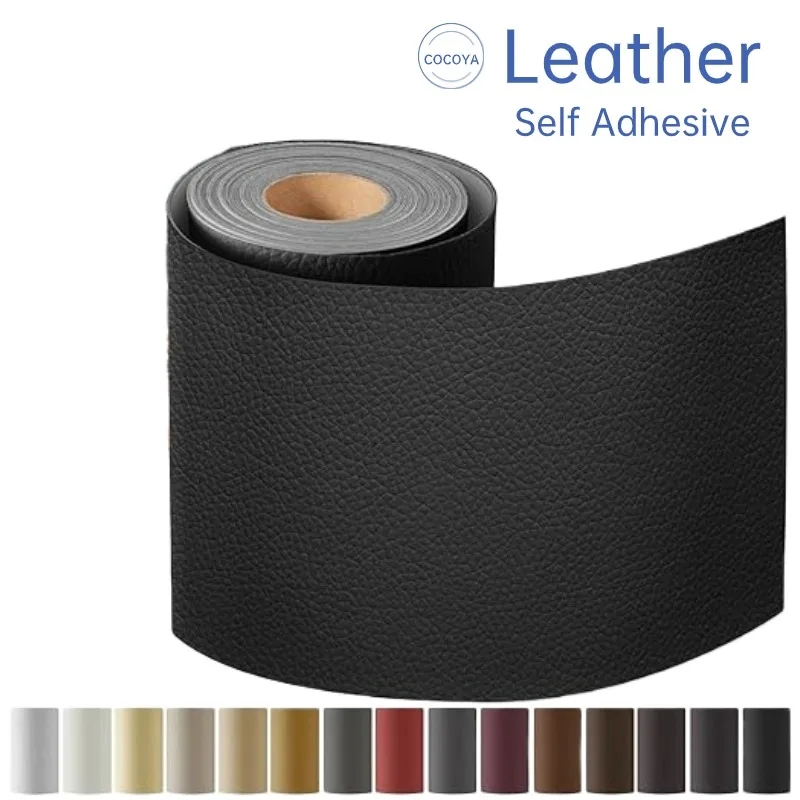 

High Quality Self Adhesive Leather Stickers Tape for Sofa Repair Patch Faux Pu Leather Fabric Leathercraft Chair Patches Sheet