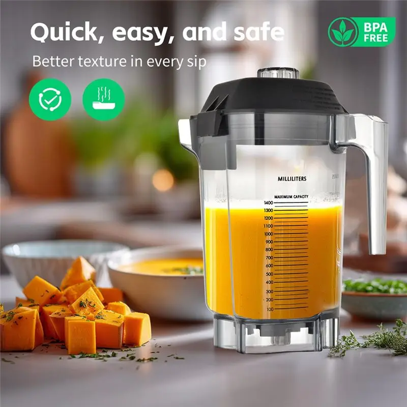 B83B-Commercial Model Compatible 48 Oz Blender Cup,For Quiet One VM0145, Advance Series, Includes Drive Socket Kit
