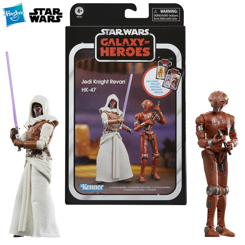 

[In-Stock] Hasbro STAR WARS The Vintage Collection Jedi Knight Revan & HK-47 2-Pack-Set Action Movie Figure Model Toys