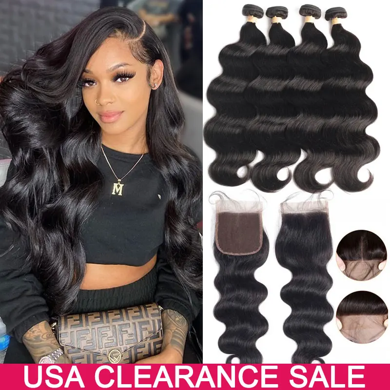 

Body Wave Bundles With Closure Brazilian Human Hair Bundles With Closure Beaudiva Remy Human Hair Extension with Lace Closure