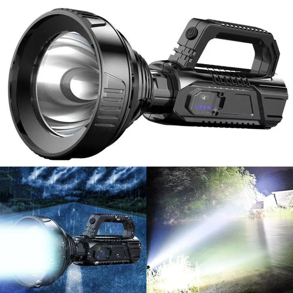 Sleek Design Rechargeable Spotlight Flashlight With Long Lasting Performance For Your Next Outdoor Adventure Trip