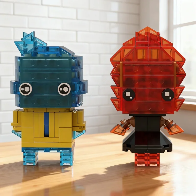 302pcs MOC Elemental Brickheadzed Model Building Blocks Construction Festival Gifts Assemble DIY Idea Toys Education Birthday