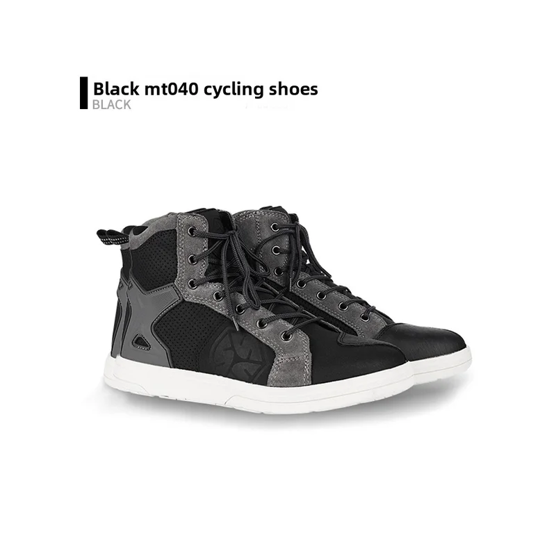 SCOYCO Motorcycle Boots Men Casual Shoes Microfiber Leather Moto Motocross Riding Boots Spring Motorbike Shoes Riding Shoes