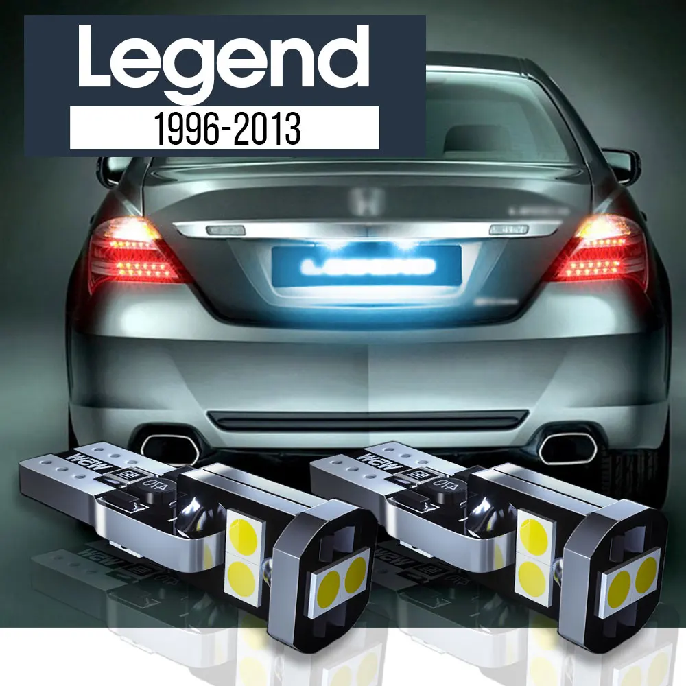 

2x Светодиодная лампа для номерного знака, аксессуары для Can-шины для Honda Legend 1996-2013 2002 2003 2004 2005 2006 2007 2008 2009 2010 2011