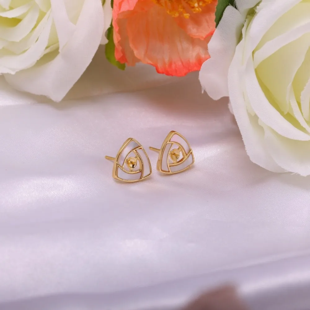 

4PCS S925 Sterling Silver Needle 18K Gold Wrapped Plated Brass Earring Settings Diy Jewelry Pearl Earrings Accessories