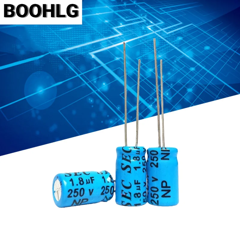 20PCS High Frequency Amplifier No Limit NP Electrolytic Capacitor 250V 1.8uF 1.8uF 250V 8X14