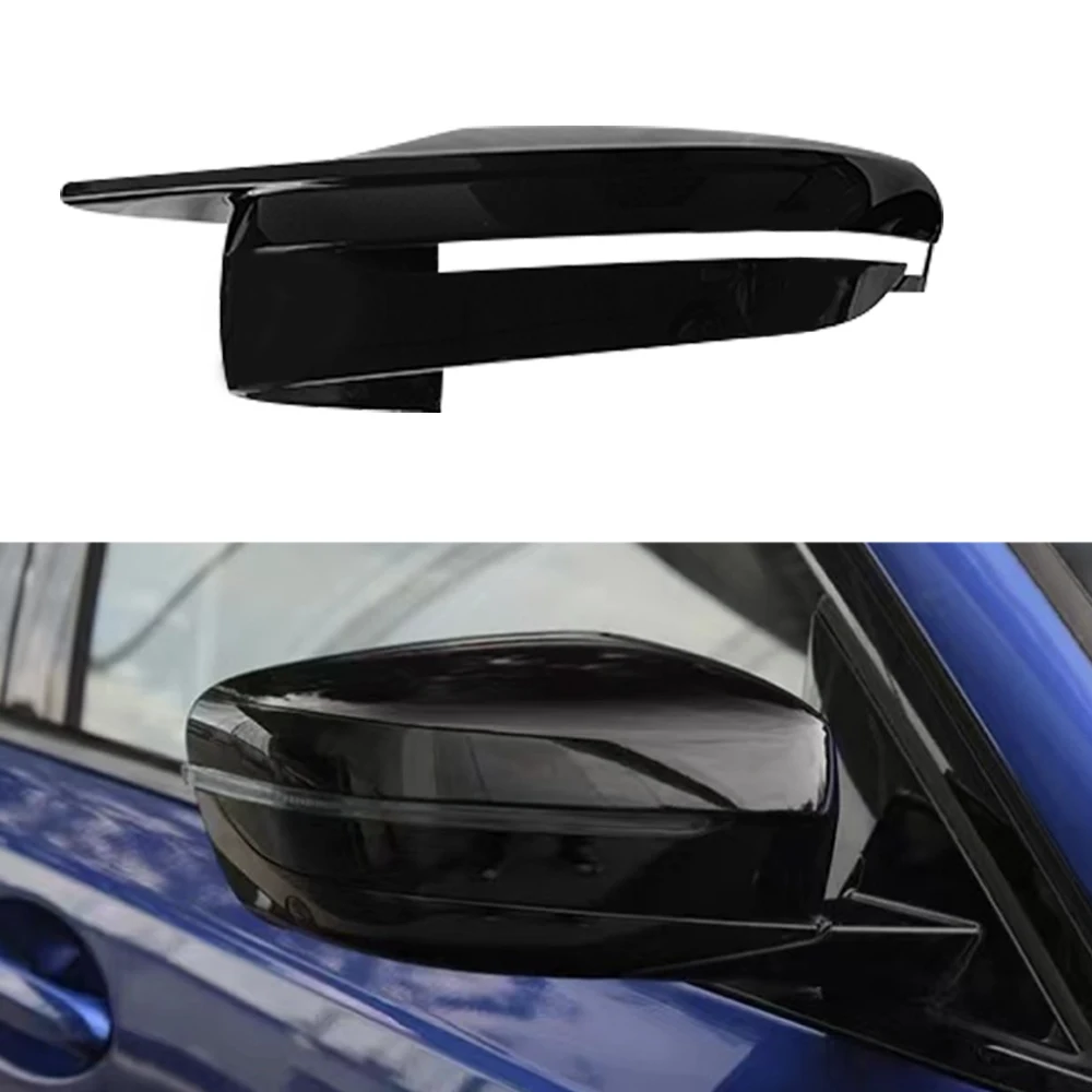 

For BMW G15 G20 G21 G22 G30 2019-2021 Gloss Black M Look Style Side Mirror Cover Caps