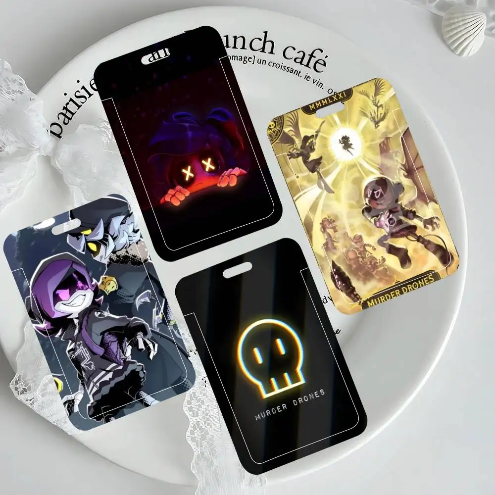 M-Murder D-Drones Whitepaper Game Card Holder Neck Strap Pendant Door Badge Holder Lanyards Keychain Work Credential Case Gift