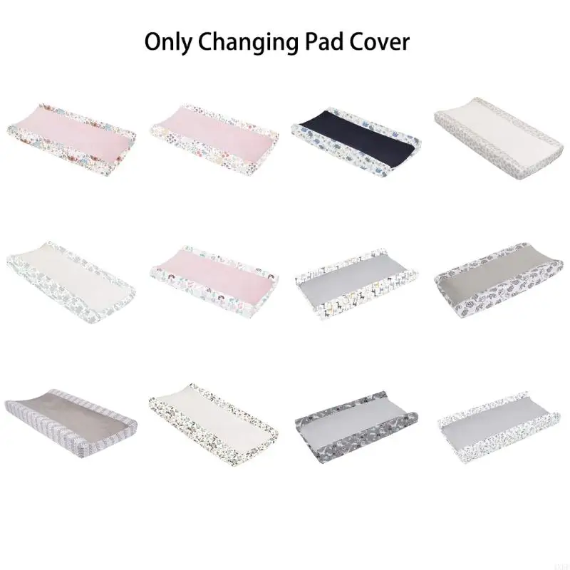 4XFE Changing Pad Cover for Boys Girls Comfy & Breathable Changing Table Cover Cotton