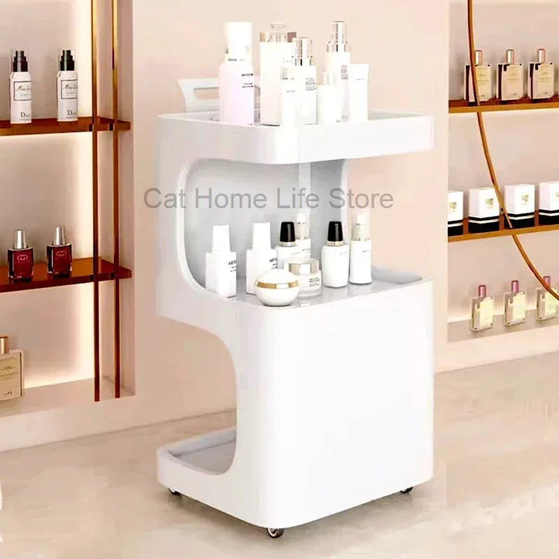 

Beauty Trolley With Drawers Stainless Steel Cart Hairdressing Wheels Barber Hairstylist Salon Decor Cosmetic Furniture Manicure