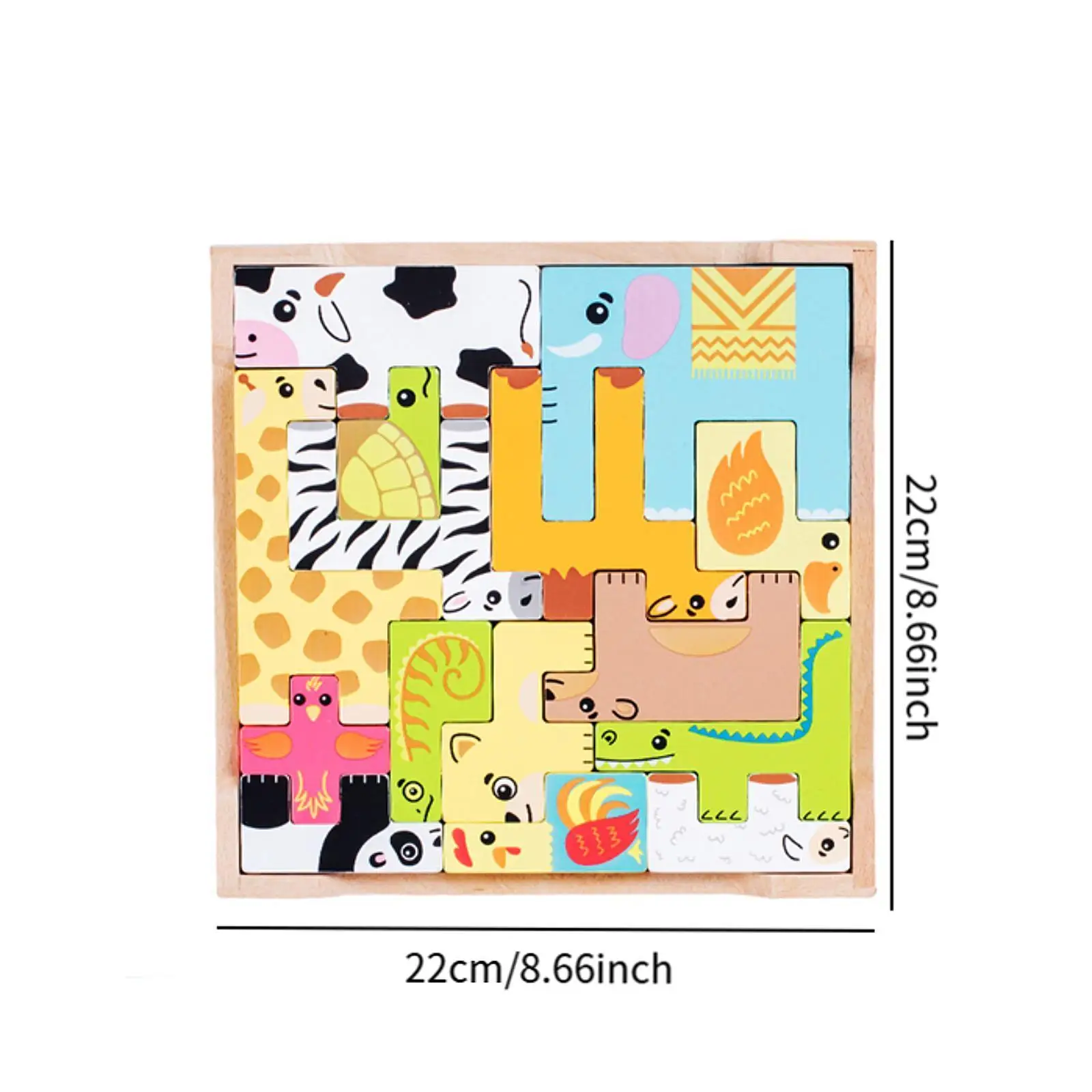 Houten blokken Puzzelspeelgoed Educatief speelgoed Lichtgewicht 3D-puzzels voor