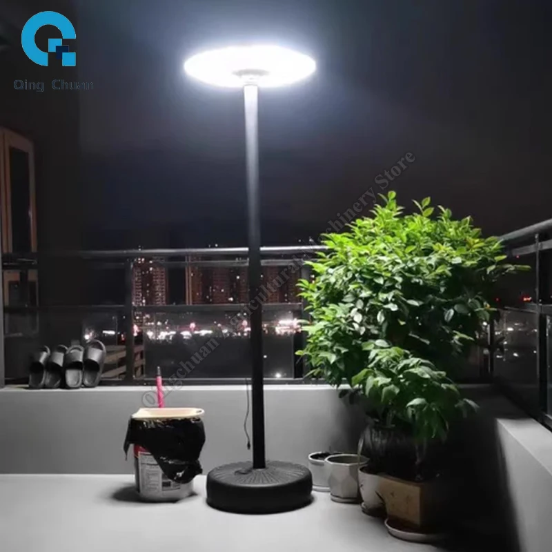 Solar Street Lamps Circular UEO Shaped Villas Solar Panel Community Squares Landscape Sensor Activated Garden Lamps