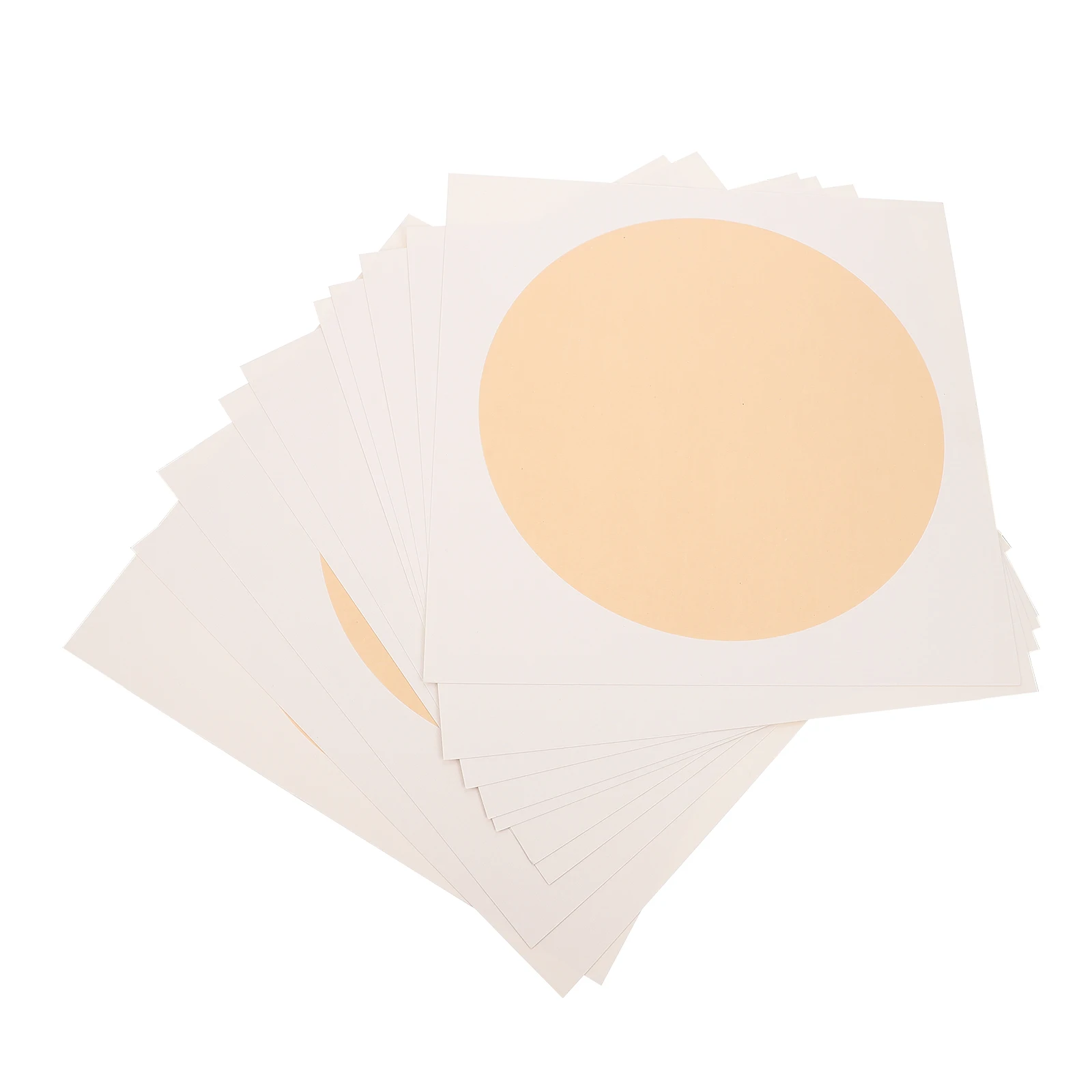 10 Sheets Rice Paper Fan Surface Chinese Calligraphy Supplies Handwriting Practice Tool Drawing White Office