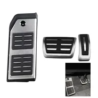 Car Fuel Accelerator Brake Footrest Pedals Plate for Audi Q7 SQ7 Q8 2016-2019 for Porsche Cayenne 2018-2019 Car Accessories