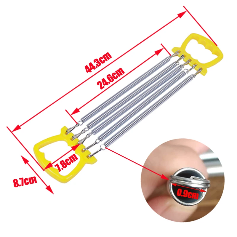 Per bambini Al Coperto Sport Primavera Sviluppatore Petto Expander Tensione I Muscoli Esercizio Attrezzature Per Il Fitness Regolabile 5 Fascia di