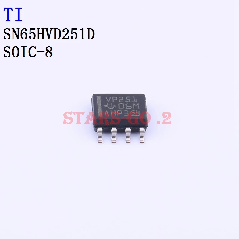 

2PCS SN65HVD251D SN65HVD62RGTR SN65LBC176DR SN65LVDS1DBVR TI Logic ICs