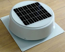 10W Solar Attic Fan Vent Roof Mounted Exhaust Ventilator 530CFM for Greenhouse Garage Mobile Toilet Garden Residential House