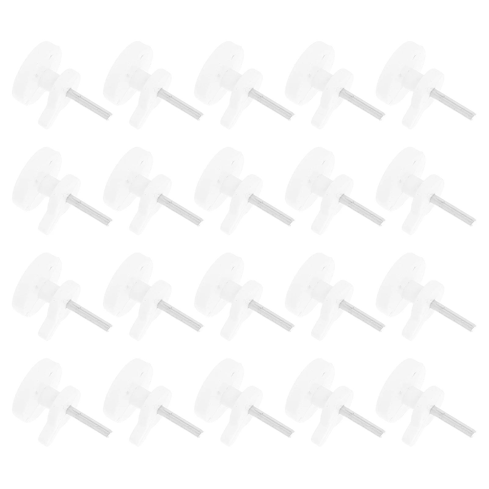 

20pcs Invisible Hooks White Adhesive Strong Capacity Non Trace Wall Picture Hangers Plastic Seamless Clothes Hooks for Frames