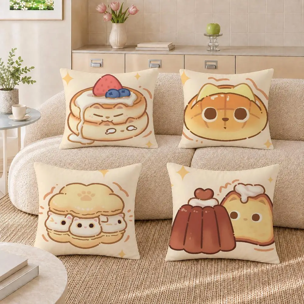 Animal-shaped desserts Cushion Cover Pillowcase Sofa Living Room Home Gift Office Decor Protective Covers