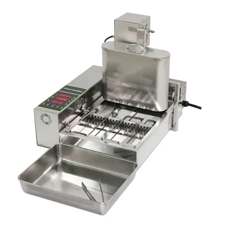 &For 4-Row Automatic Donut Maker, Digitally Controlled Electric-Heated Fryer, 304 Stainless Steel 5-Level Thickness Adjustment - view 2