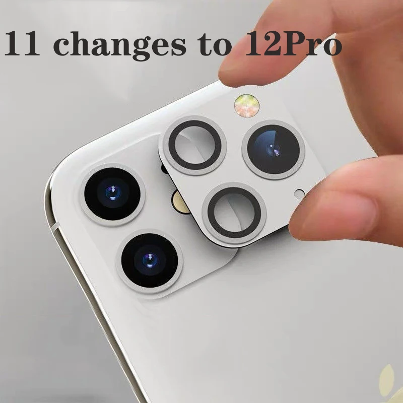 1 Pcs Fake Camera Lens Sticker Seconds For Phone Modified Upgrade Camera Protector for iPhone 11 Change to iPhone 12 pro 12Pro