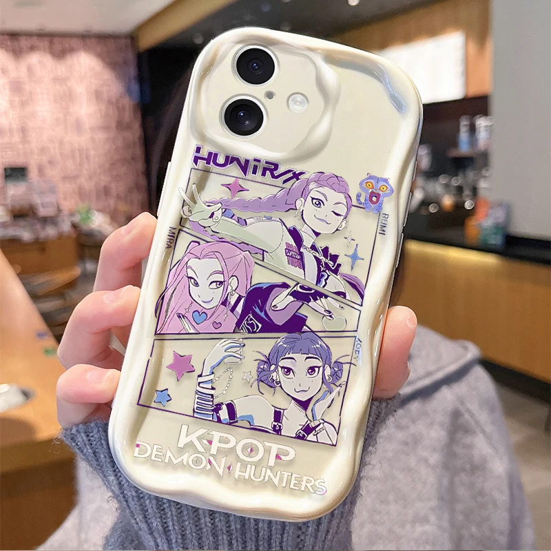 KPop Demons Hunters Clear Case For iPhone 17 Air 16E 16 15 14 Plus 13 12 11 Pro Max SE 2020 SE4 7 8 Silicone Shockproof Cover