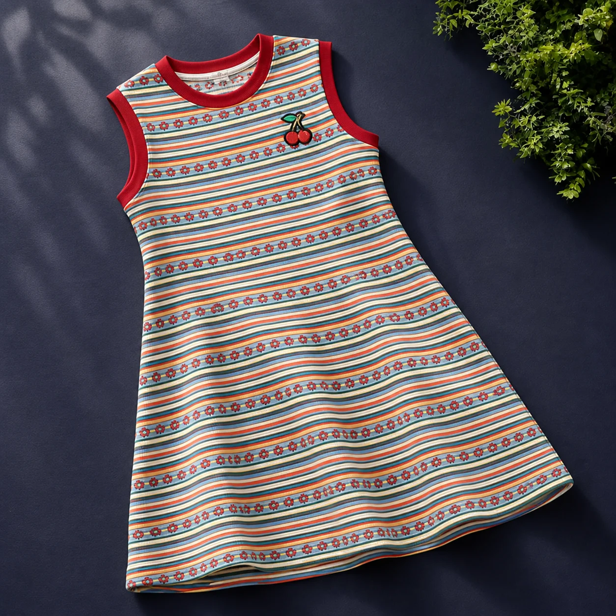 Baby Dresses For Girls Bow Print Floral Sleeveless Ruffle Flowy Maxi Casual Summer Birthday Sundress Kids 6 7 8 9 10 11 12 Years