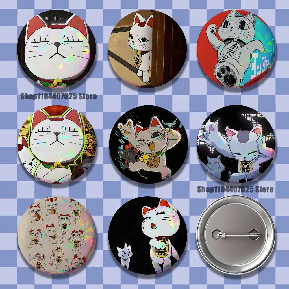 

Cat D-Dandadan Turbo Granny Badges Button Round Creative Pin Brooch Badge Bag Decor Accessories Fans Collect Friends Gifts