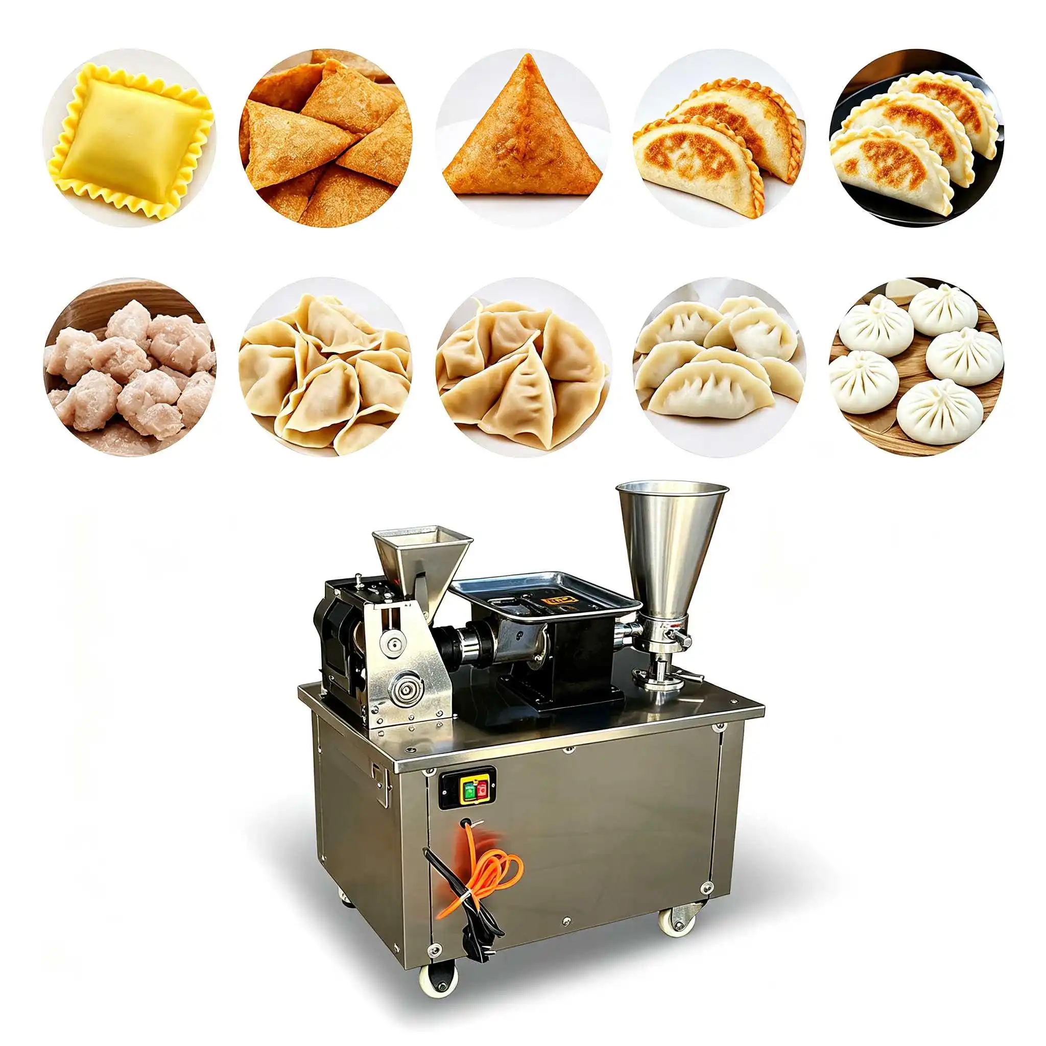 Tabletop	automatic Wonton Machine	pierogimeat Pies Gyoza Machine Automatic Dumpling	gyoza  Empanadas Samosa Making Machine