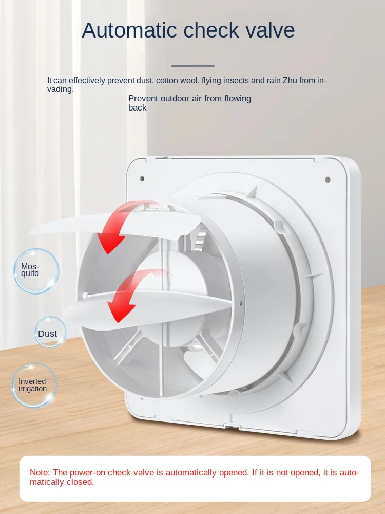 浴室用のメットエキゾーストファン、キッチン用の強力でサイレントな排気ファン、家庭用換気、ガラス窓範囲のフード