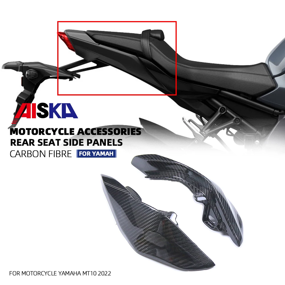 

3K Carbon Fiber Decorative Accessories For Yamaha MT10 2022+ Motorcycle Rear Seat Side Panels