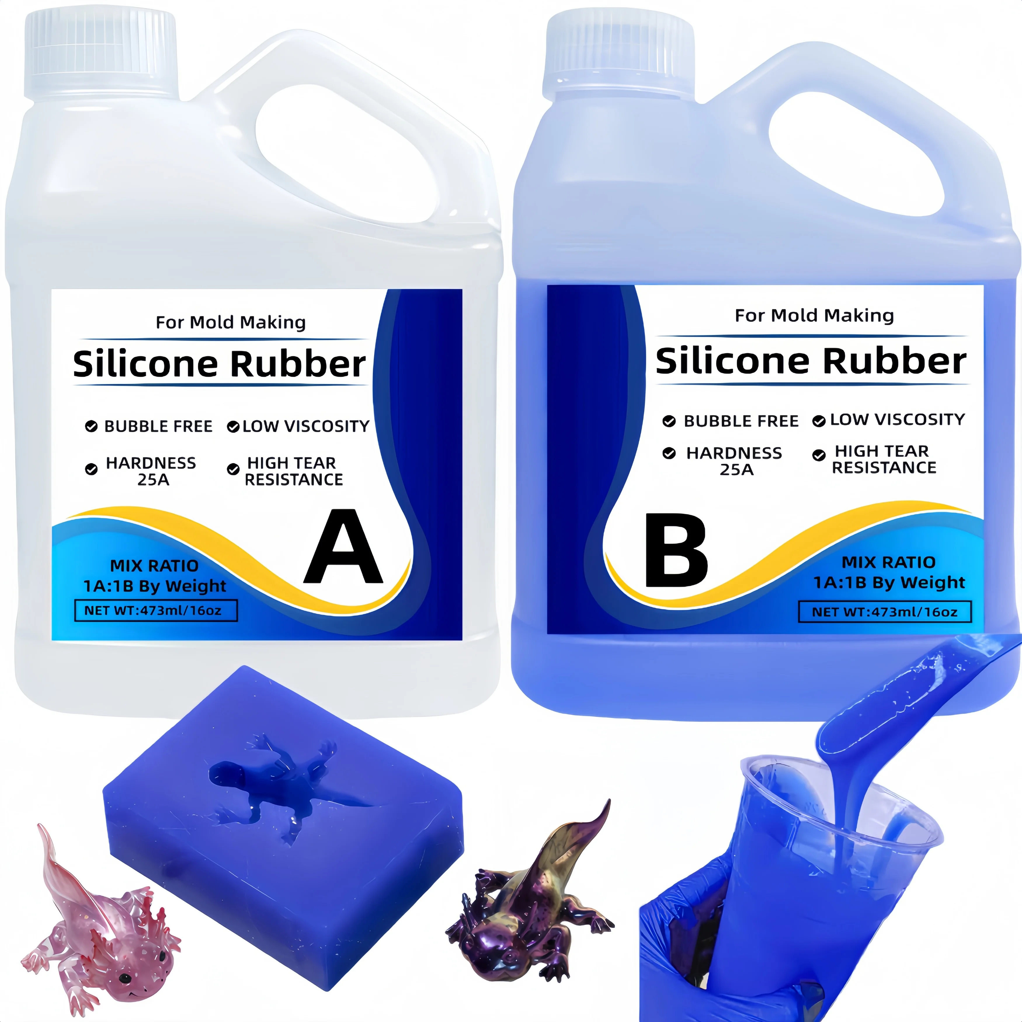 

Набор для изготовления жидкого силиконового каучука, высокопрочный, быстросохнущий, нетоксичный, термостойкий, для работы с смолой, мылом, воском, поделок и DIY-проектов