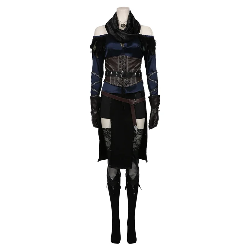 

Yennefer Cosplay Costume Top Skirt Outfits Halloween Carnival Suit