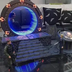 Star Gate Light Mirror Table Decoration Atlantis Universe Cosplay Prop Movie TV Anime Collectable Home Ornament Sculpture Gift