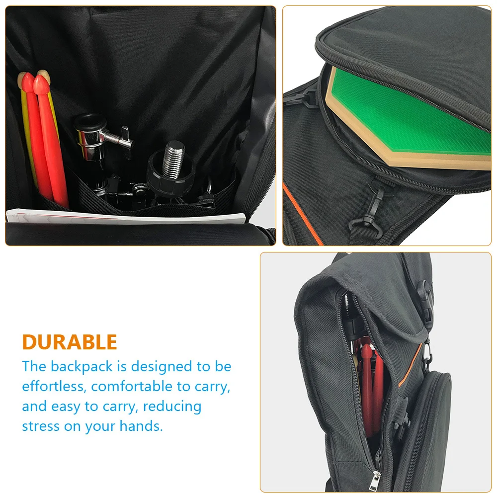 حقيبة طبلة غبية سميكة من قماش أكسفورد حقيبة تخزين معززة محمولة بكتف مزدوج حقيبة حمل خفيفة الوزن للخدش #3