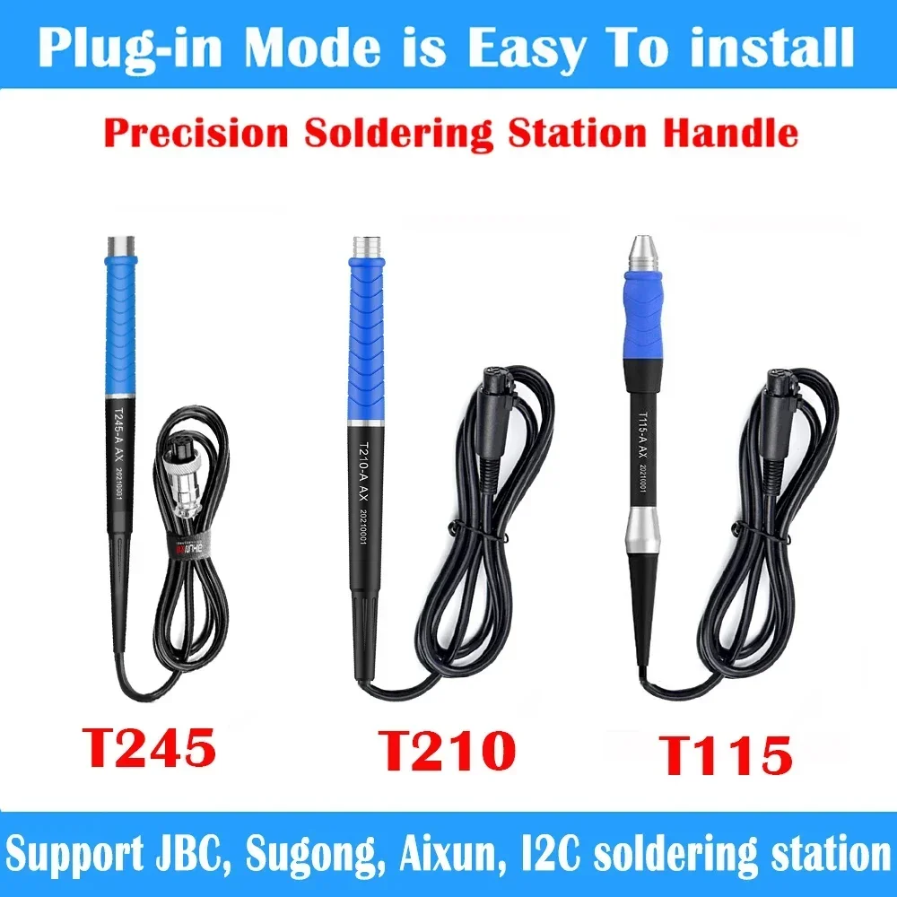 I2C C115 C210 C245 Soldering Iron Tips Cartridges Compatible for AIXUN/I2C/JBC/XSoldering/JABE UD-1200 Soldering Station Handle