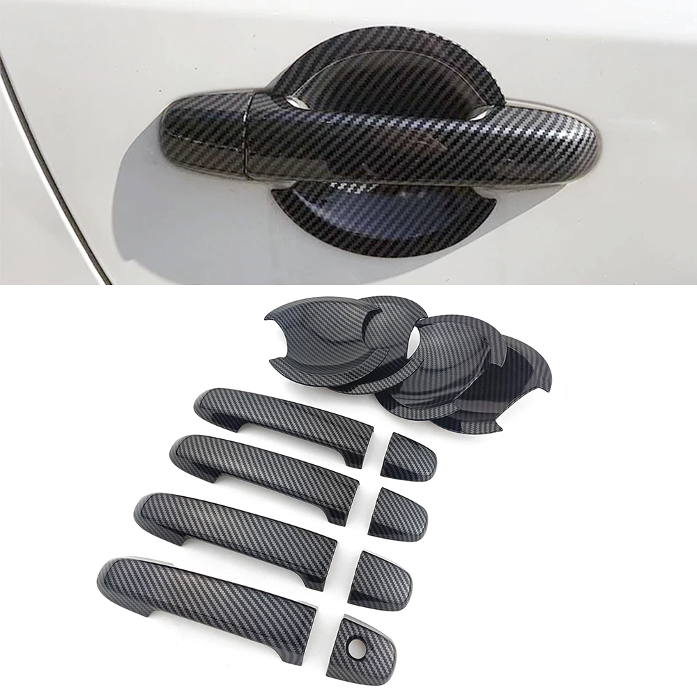 

Для Toyota Camry XV50 2012-2017 цвет углеродного волокна внешняя дверная ручка крышка дверная чаша крышка защита от царапин Декор