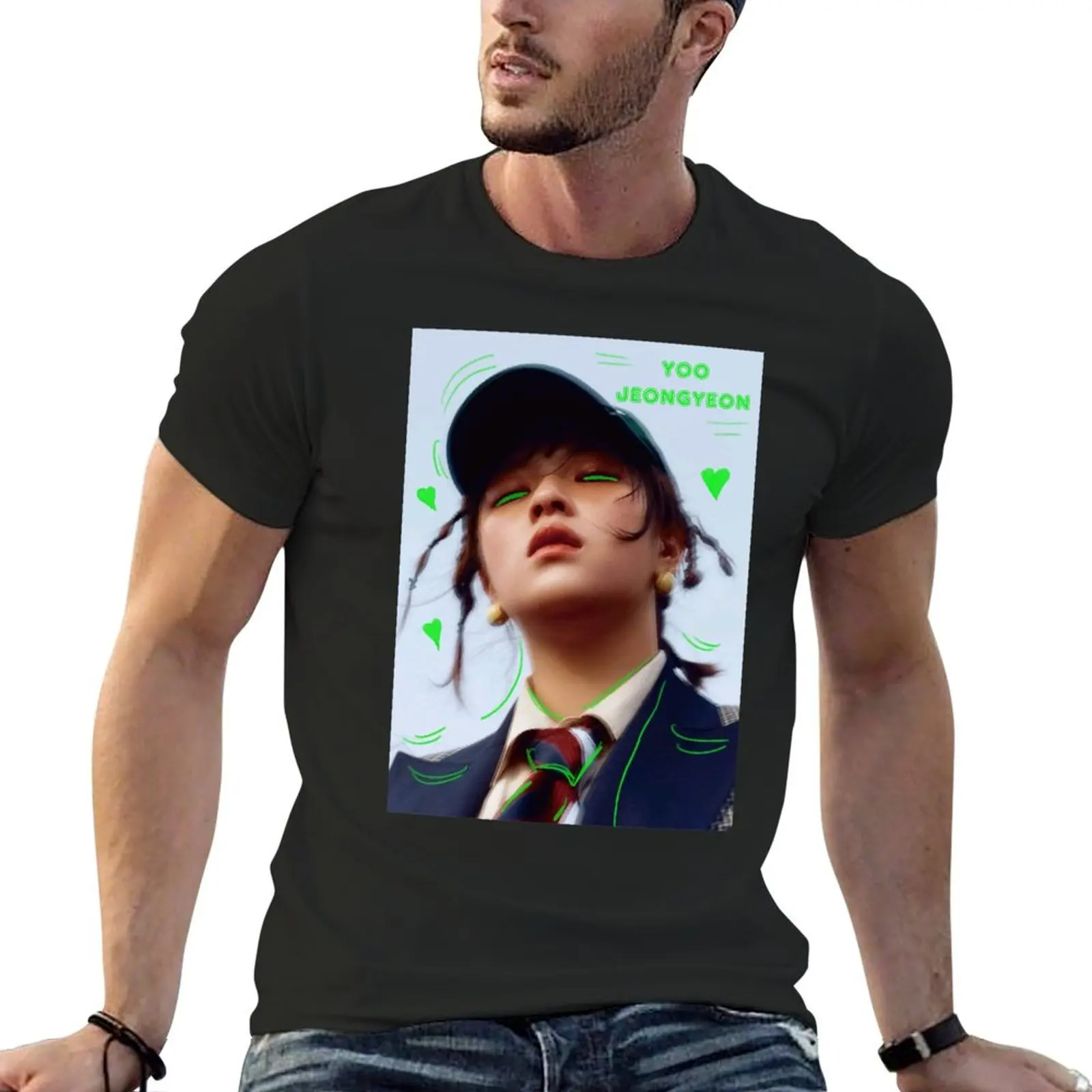 Twice Jeongyeon T-Shirt quick-drying customs vintage clothes anime stuff mens graphic t-shirts