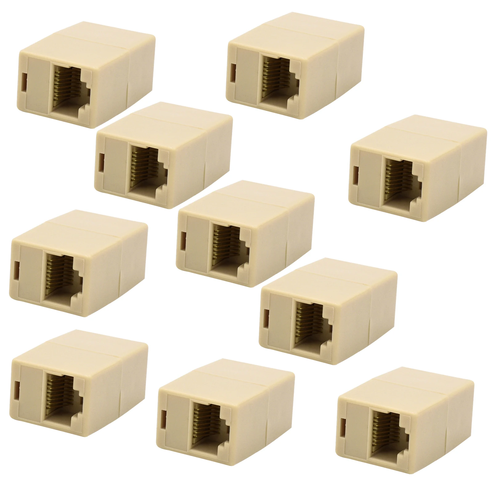 Groothandel 10 Stks/set Rj45 Vrouwelijk Netwerk Ethernet Lan Connector Adapter Coupler Extender