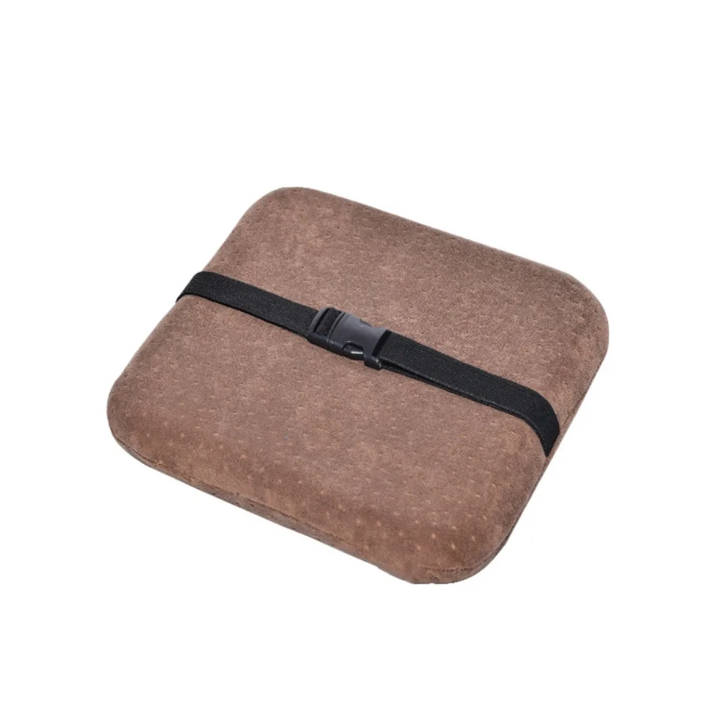 Comfortable Square Student Chair Cushion Slow Rebound with Strap Seat Cushion Zippered Detachable Plastic Stool Pad Classroom
