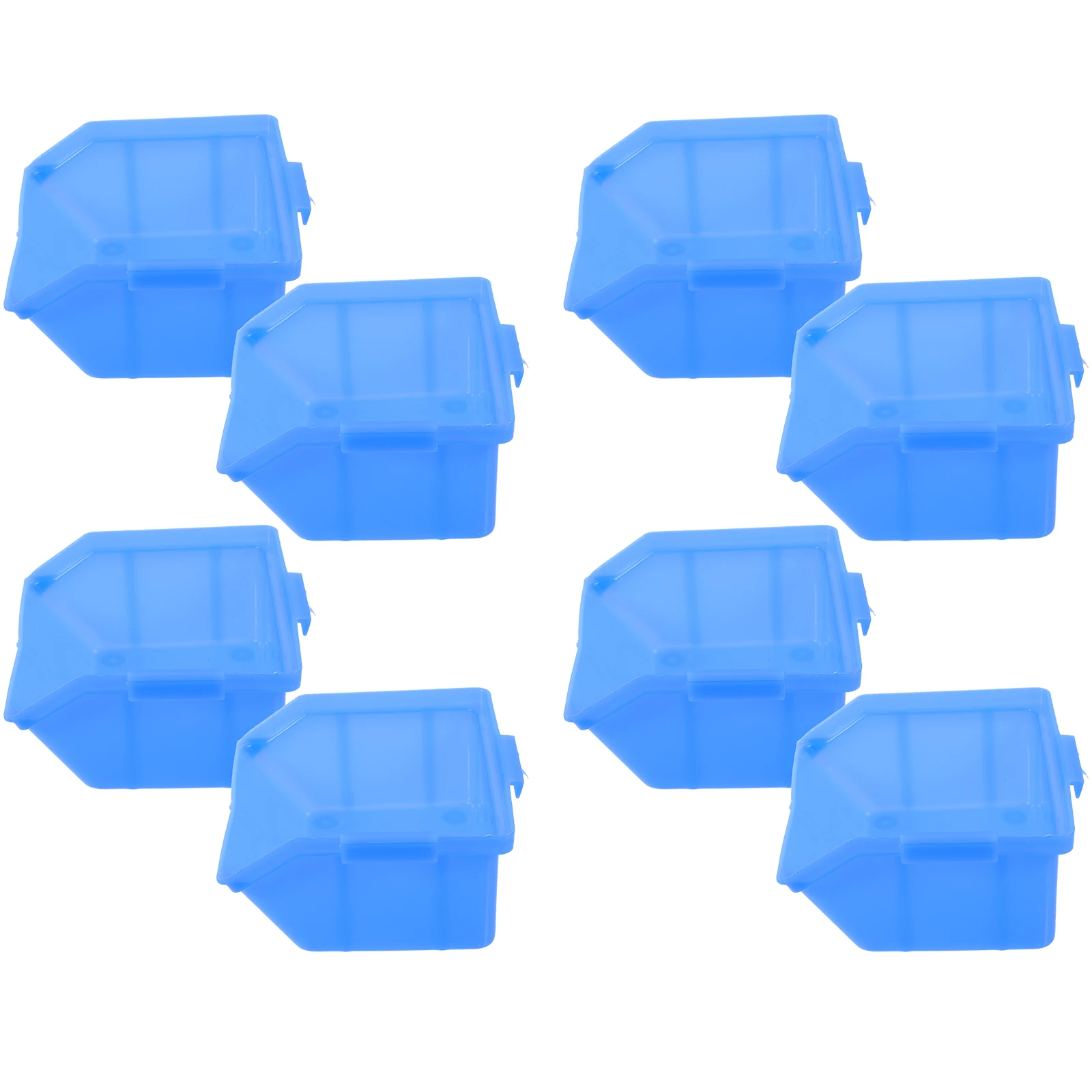 

8pcs Parts Organizer Box Stackable Storage Bins Durable ABS Material Garage Workshop Office Tool Screw Organizer Warehouse